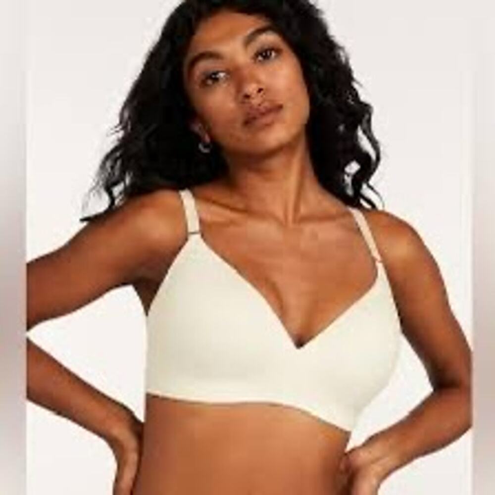 ThirdLove White 24/7 Pima Cotton Wireless Bra 36B 1/2